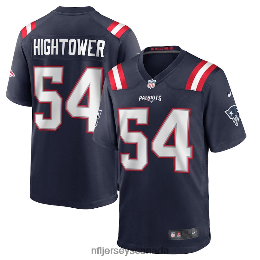 Men New England Patriots Donta Hightower Nike Navy Game Player Jersey Clothing NFL TBXFR6946