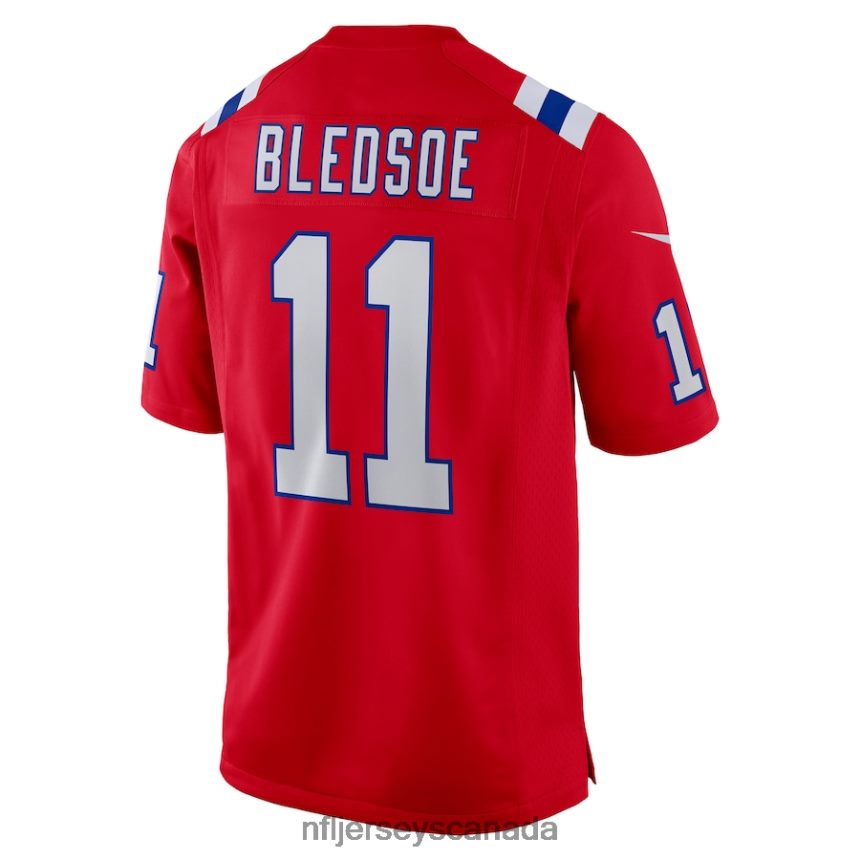 Men New England Patriots Drew Bledsoe Nike Red Retired Player Alternate Game Jersey Clothing NFL TBXFR62565