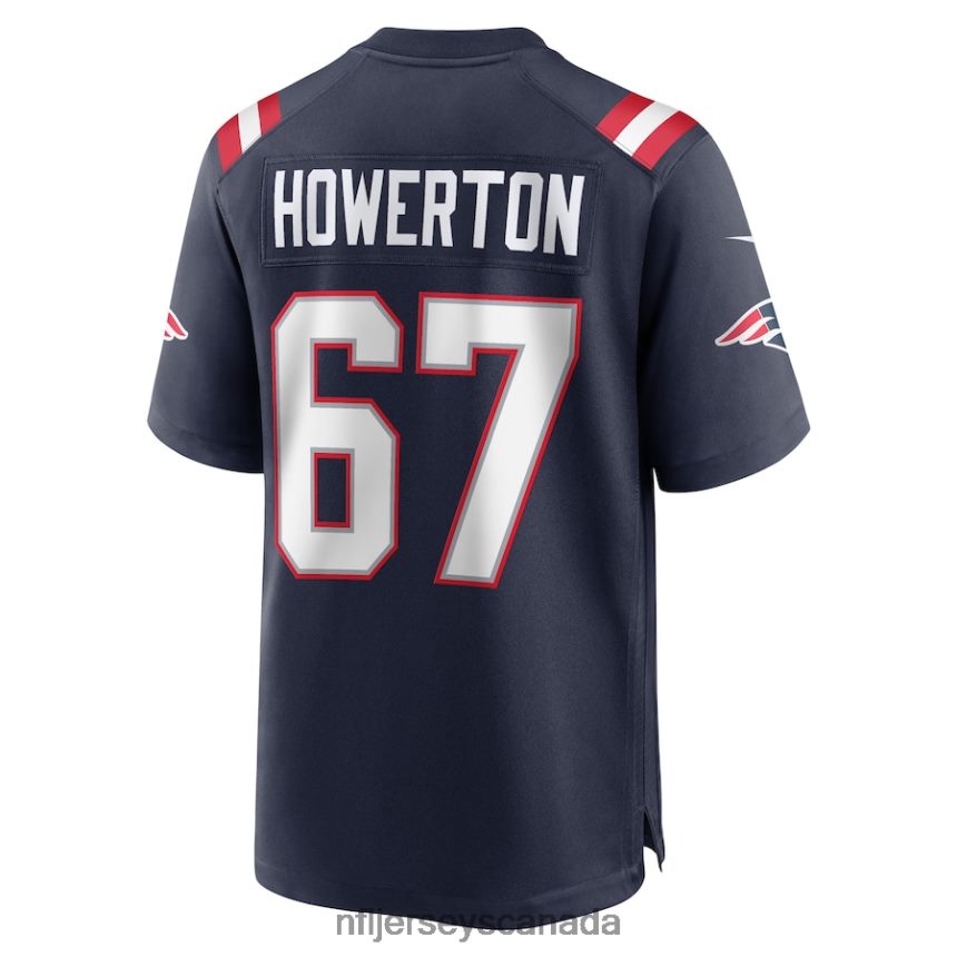 Men New England Patriots Hayden Howerton Nike Navy Home Game Player Jersey Clothing NFL TBXFR66364
