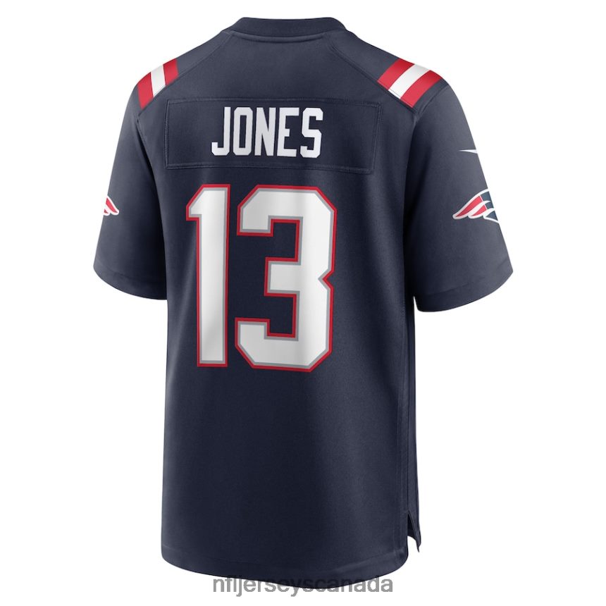 Men New England Patriots Jack Jones Nike Navy Game Player Jersey Clothing NFL TBXFR63113