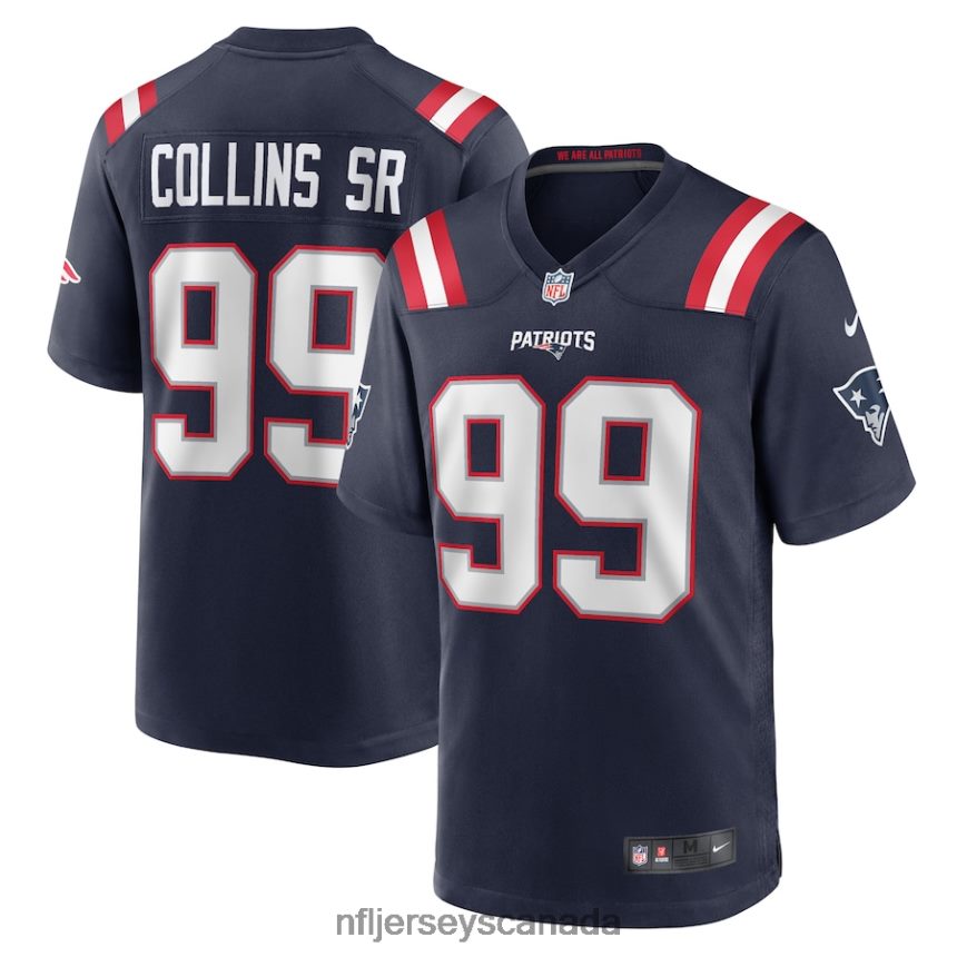 Men New England Patriots Jamie Collins Sr Nike Navy Home Game Player Jersey Clothing NFL TBXFR66534