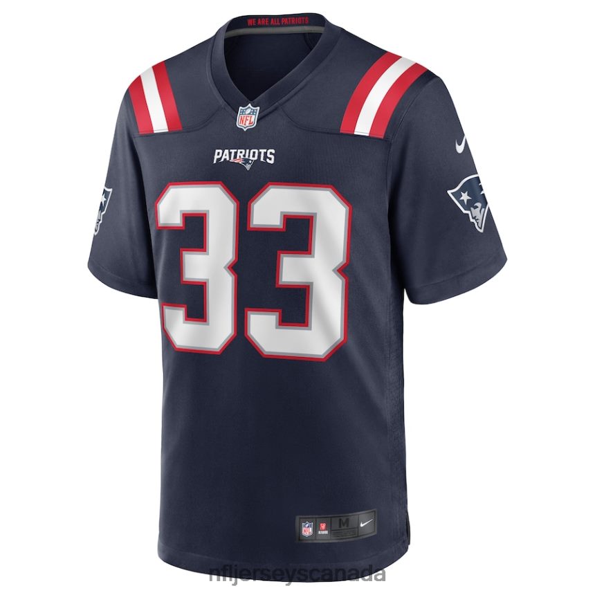 Men New England Patriots Joejuan Williams Nike Navy Game Jersey Clothing NFL TBXFR64411