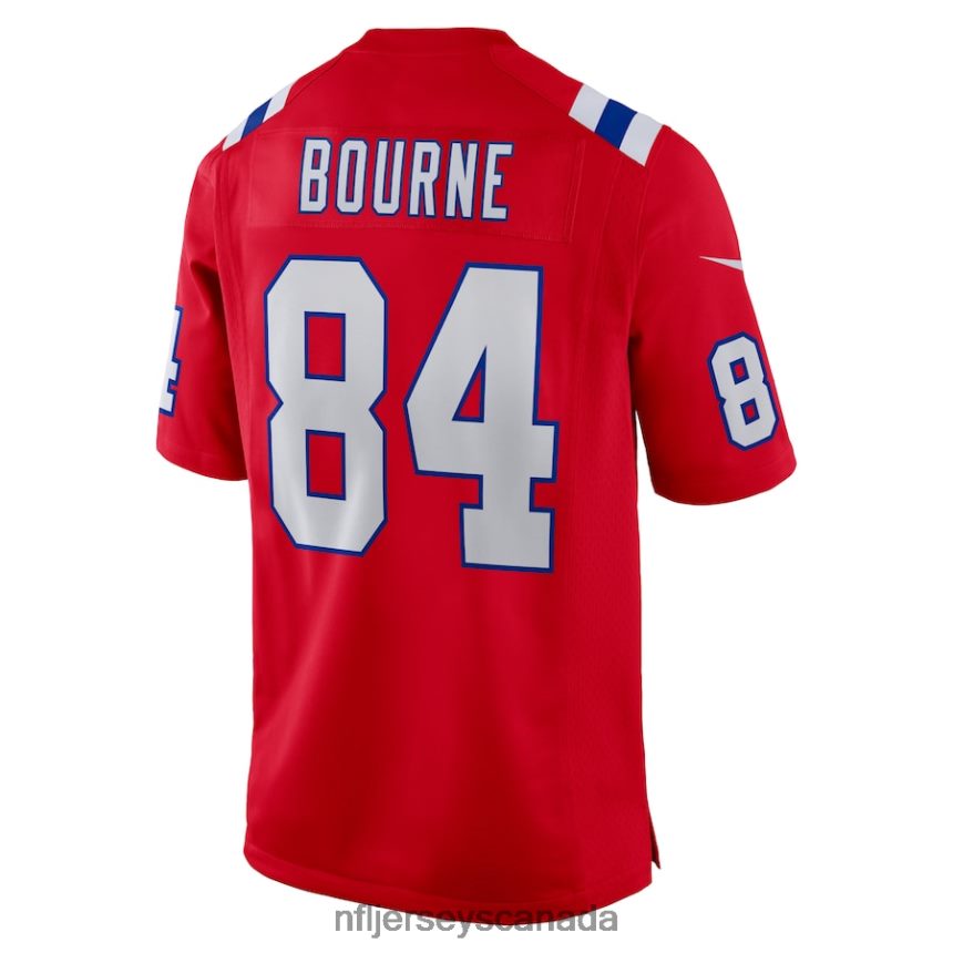 Men New England Patriots Kendrick Bourne Nike Red Game Jersey Clothing NFL TBXFR62602