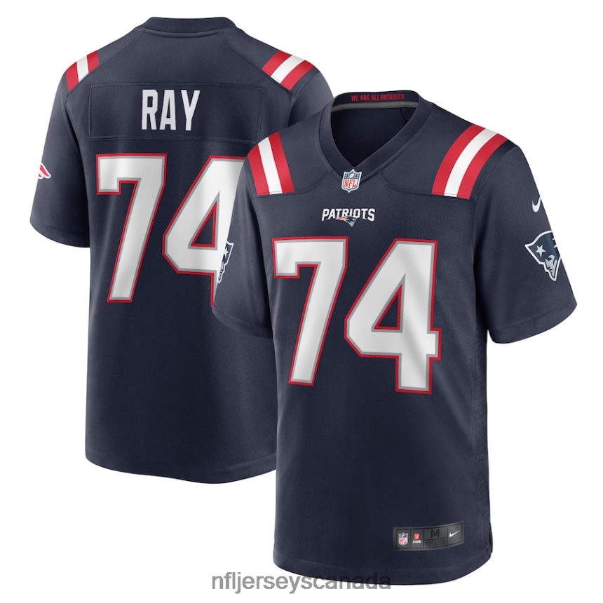 Men New England Patriots LaBryan Ray Nike Navy Game Player Jersey Clothing NFL TBXFR67046