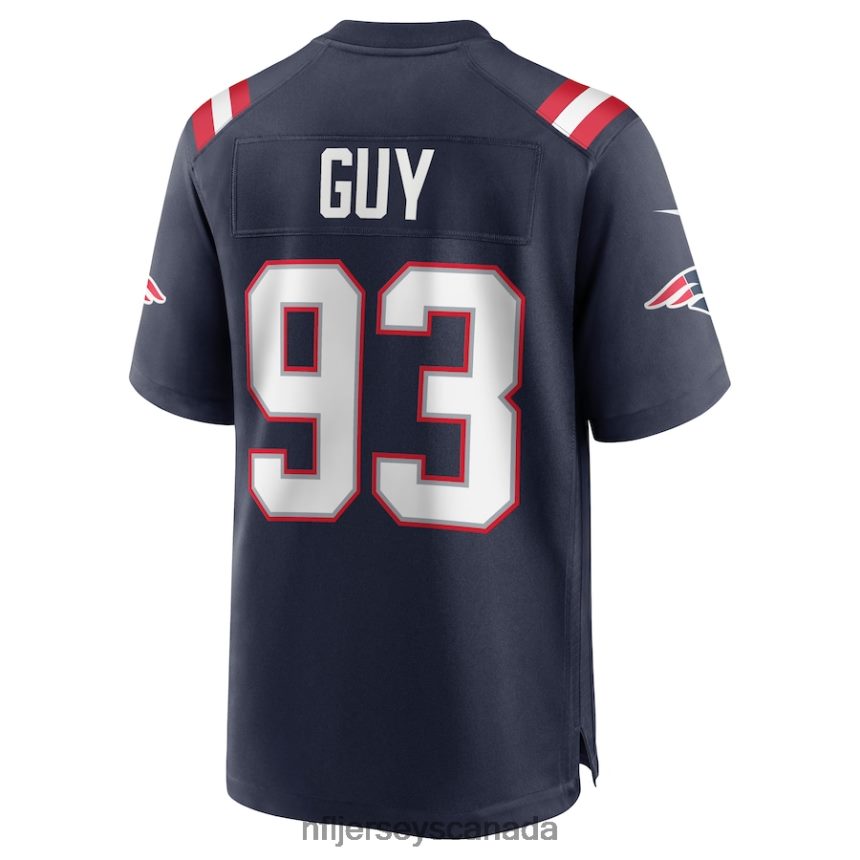 Men New England Patriots Lawrence Guy Nike Navy Game Jersey Clothing NFL TBXFR62985