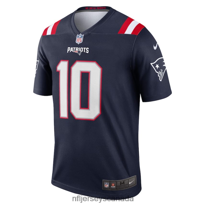 Men New England Patriots Mac Jones Nike Navy Legend Jersey Clothing NFL TBXFR6605
