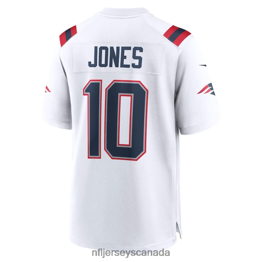 Men New England Patriots Mac Jones Nike White Player Game Jersey Clothing NFL TBXFR6937