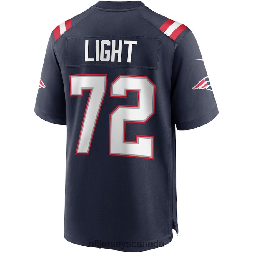 Men New England Patriots Matt Light Nike Navy Game Retired Player Jersey Clothing NFL TBXFR63158