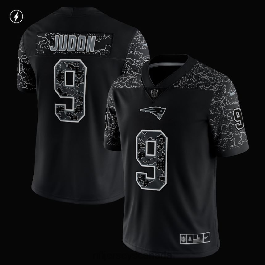 Men New England Patriots Matthew Judon Nike Black RFLCTV Limited Jersey Clothing NFL TBXFR62459