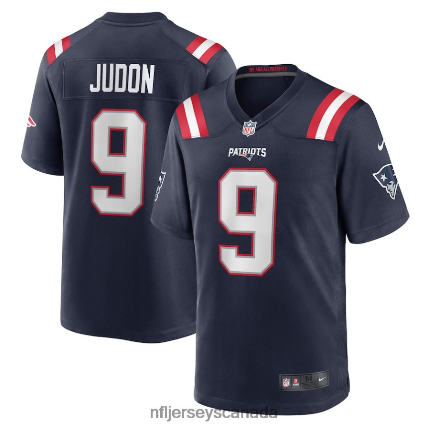 Men New England Patriots Matthew Judon Nike Navy Game Player Jersey Clothing NFL TBXFR6345