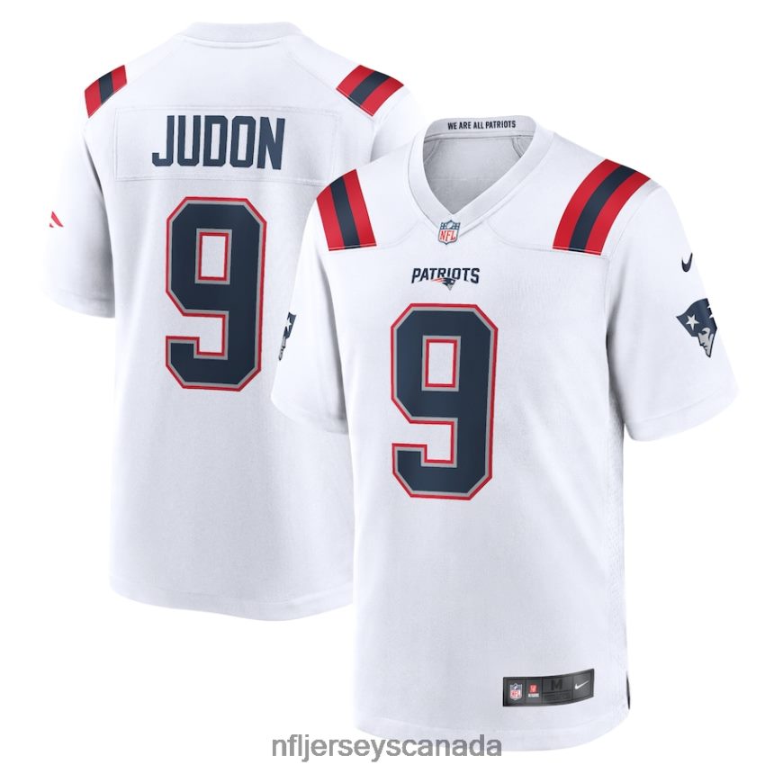 Men New England Patriots Matthew Judon Nike White Game Jersey Clothing NFL TBXFR6604