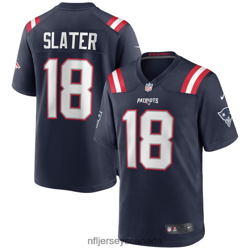 Men New England Patriots Matthew Slater Nike Navy Game Jersey Clothing NFL TBXFR62265