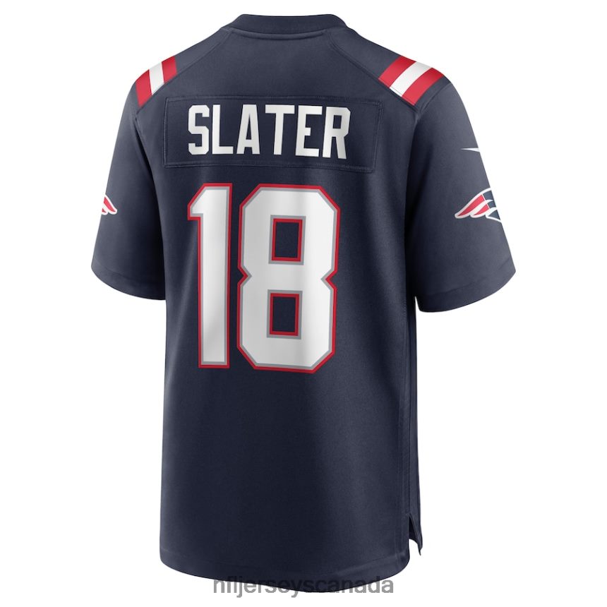 Men New England Patriots Matthew Slater Nike Navy Game Jersey Clothing NFL TBXFR62265
