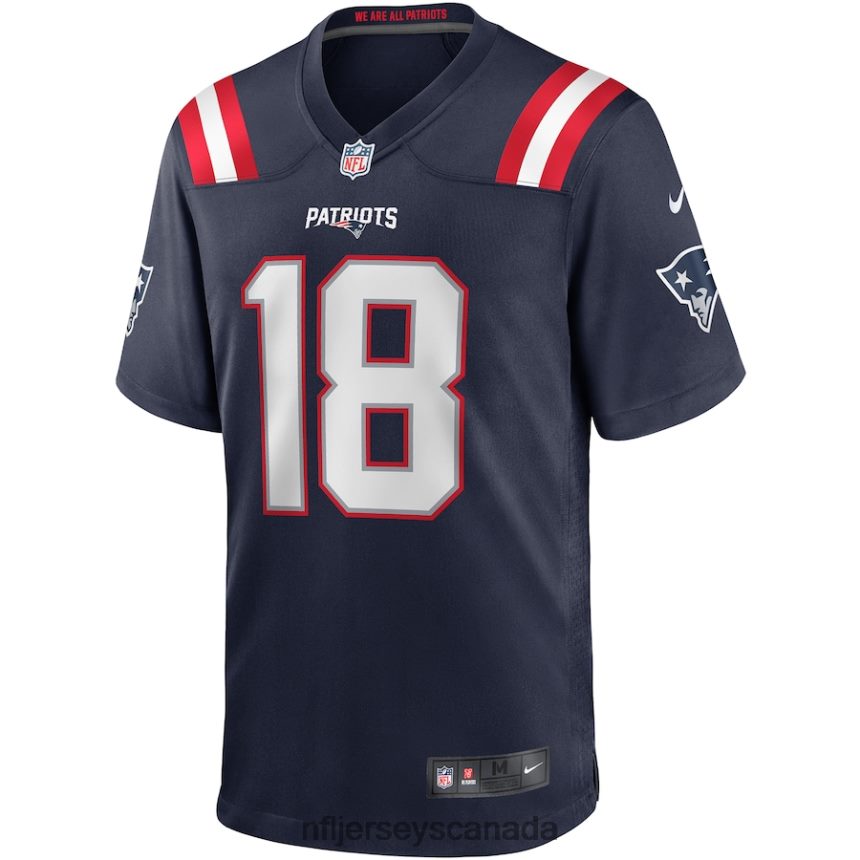 Men New England Patriots Matthew Slater Nike Navy Game Player Jersey Clothing NFL TBXFR6896