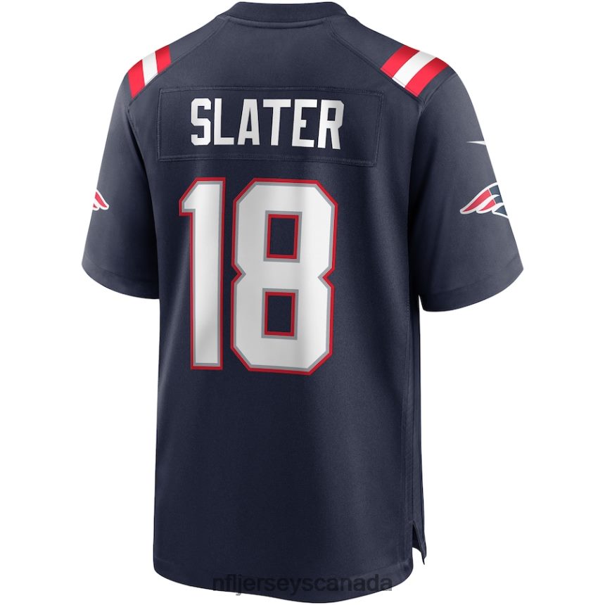 Men New England Patriots Matthew Slater Nike Navy Game Player Jersey Clothing NFL TBXFR6896