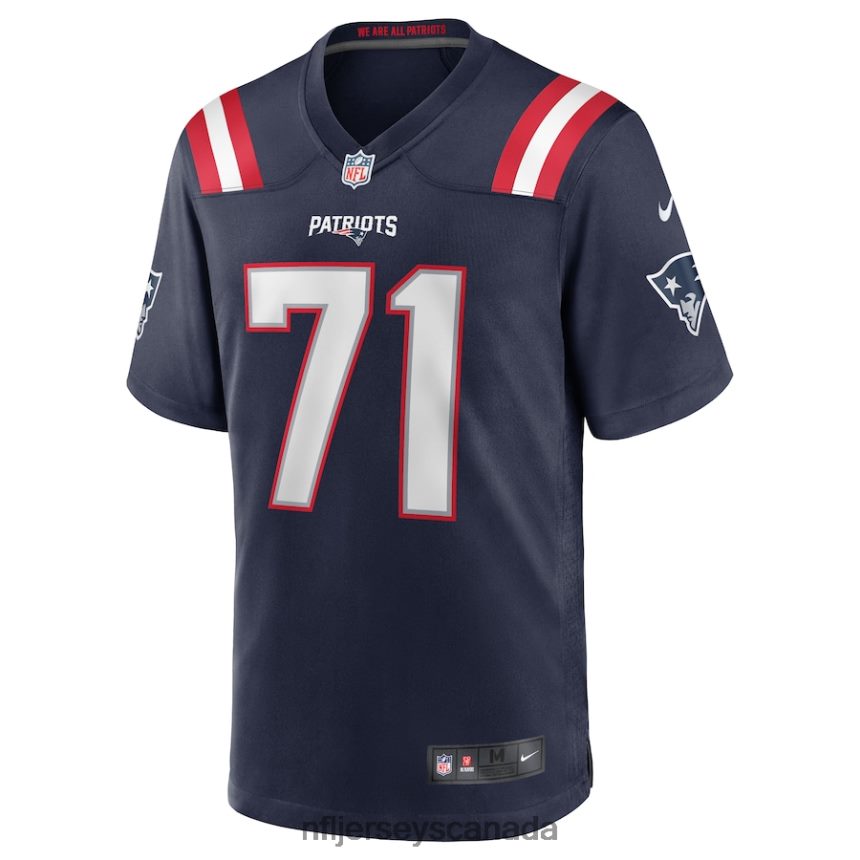 Men New England Patriots Mike Onwenu Nike Navy Team Game Jersey Clothing NFL TBXFR64335