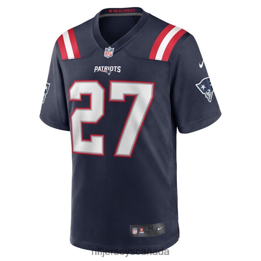 Men New England Patriots Myles Bryant Nike Navy Game Player Jersey Clothing NFL TBXFR63415