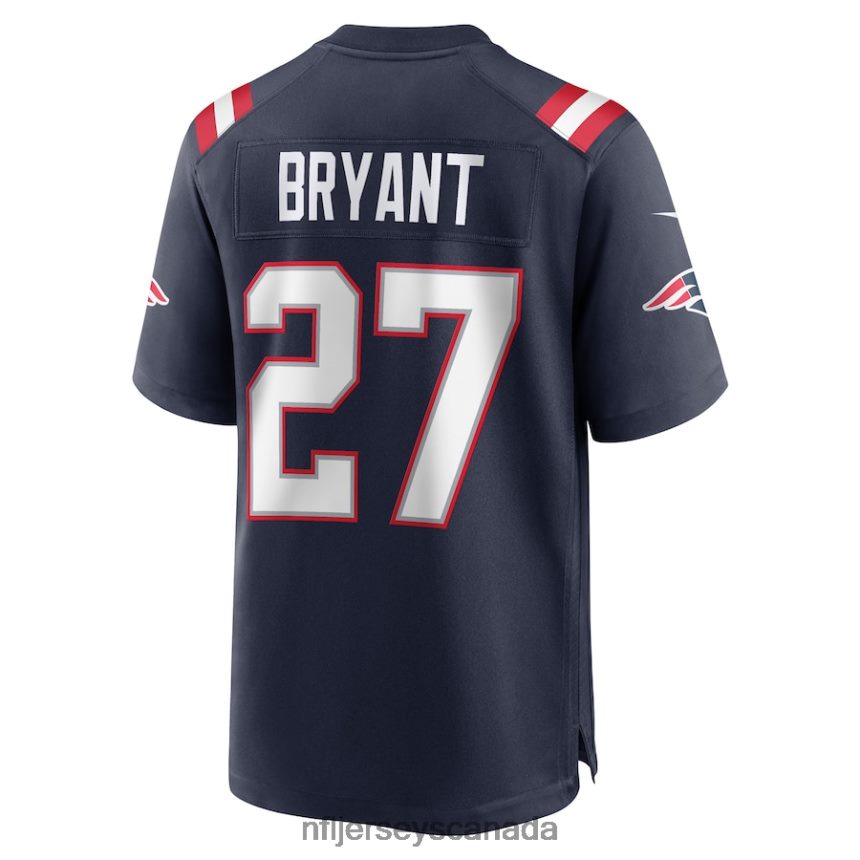 Men New England Patriots Myles Bryant Nike Navy Game Player Jersey Clothing NFL TBXFR63415