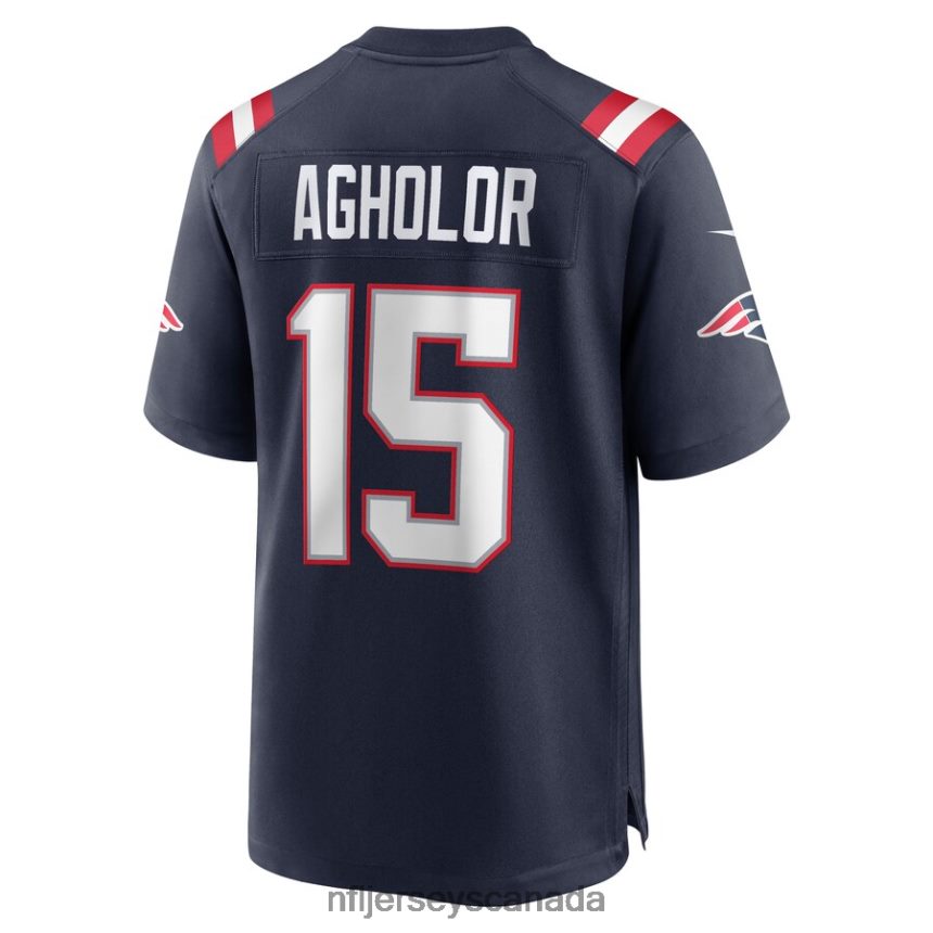 Men New England Patriots Nelson Agholor Nike Navy Game Player Jersey Clothing NFL TBXFR63255