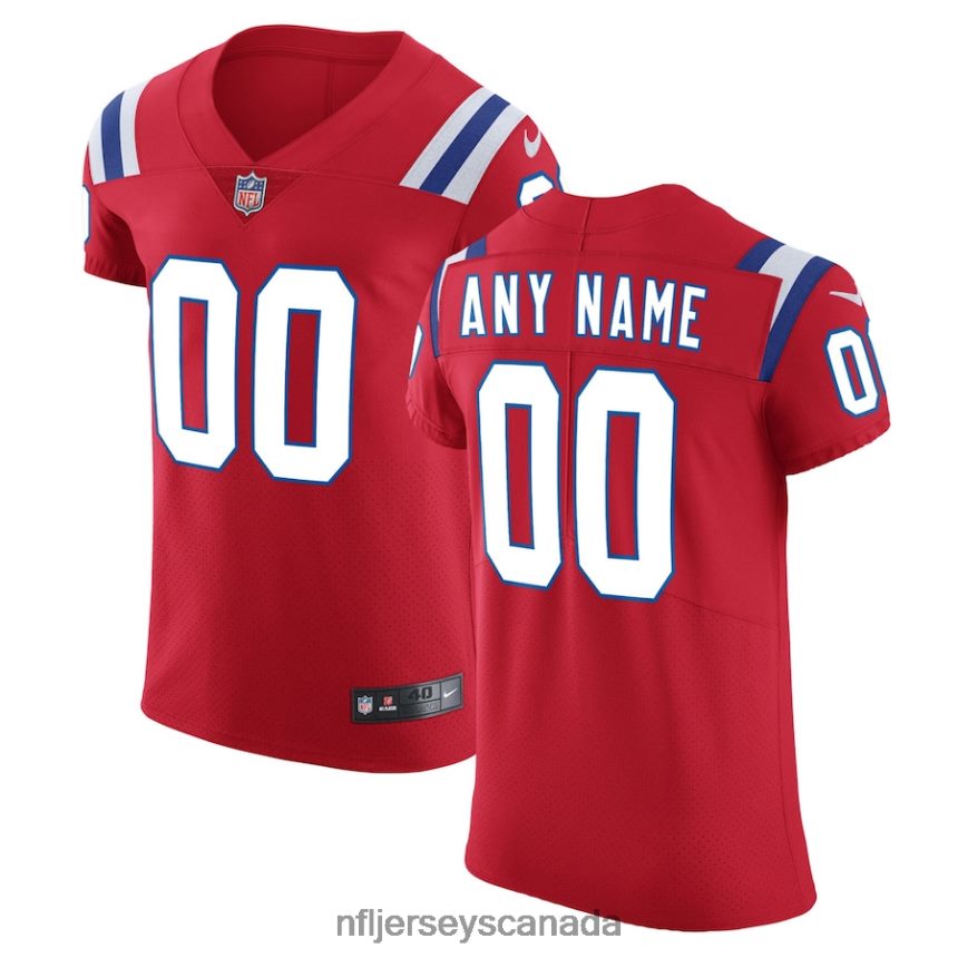 Men New England Patriots Nike Red Vapor Untouchable Custom Elite Jersey Clothing NFL TBXFR65102