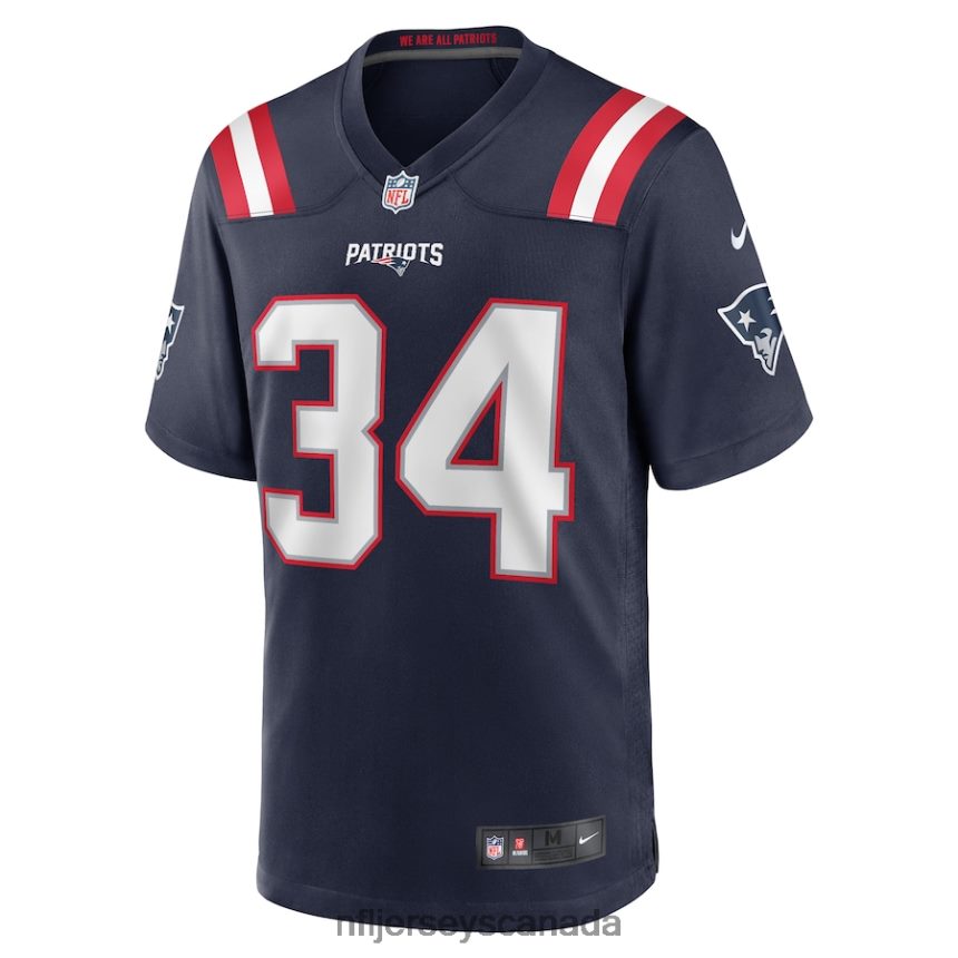 Men New England Patriots Quandre Mosely Nike Navy Home Game Player Jersey Clothing NFL TBXFR66999