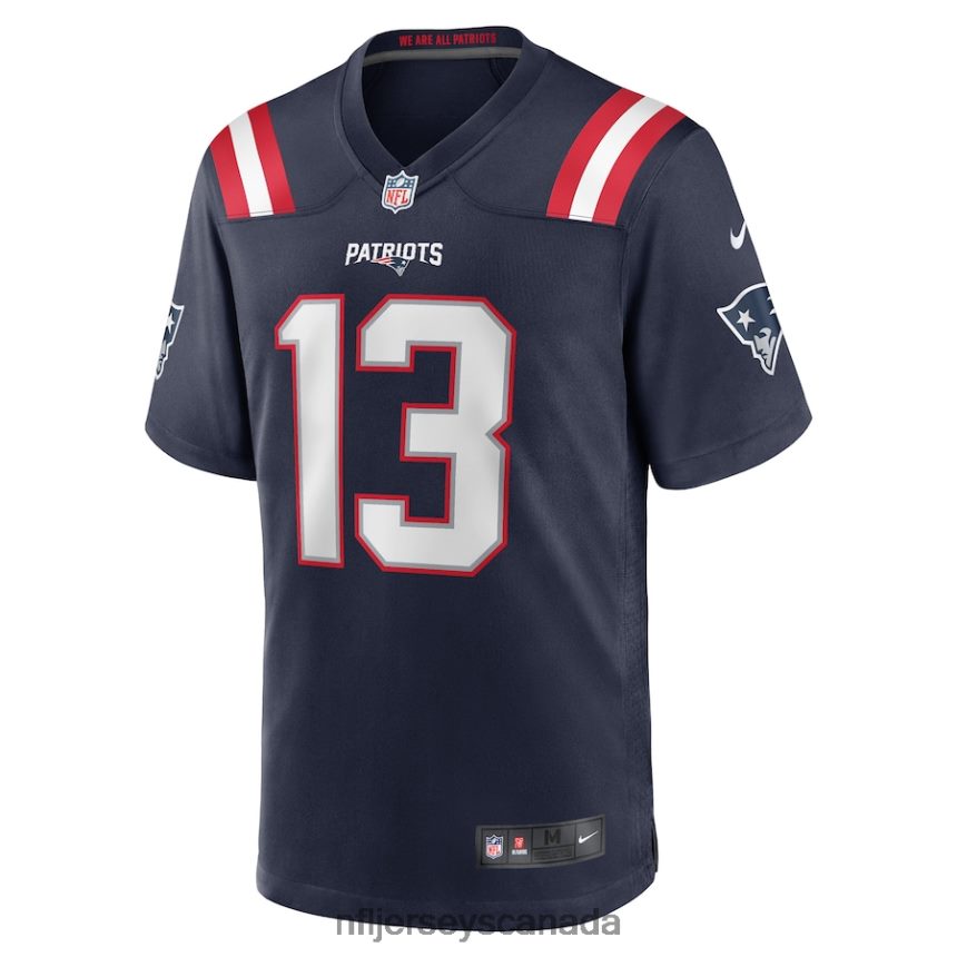 Men New England Patriots Quinn Nordin Nike Navy Game Player Jersey Clothing NFL TBXFR66806