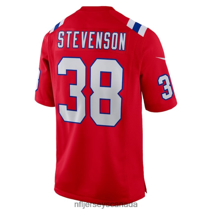 Men New England Patriots Rhamondre Stevenson Nike Red Alternate Game Player Jersey Clothing NFL TBXFR61124