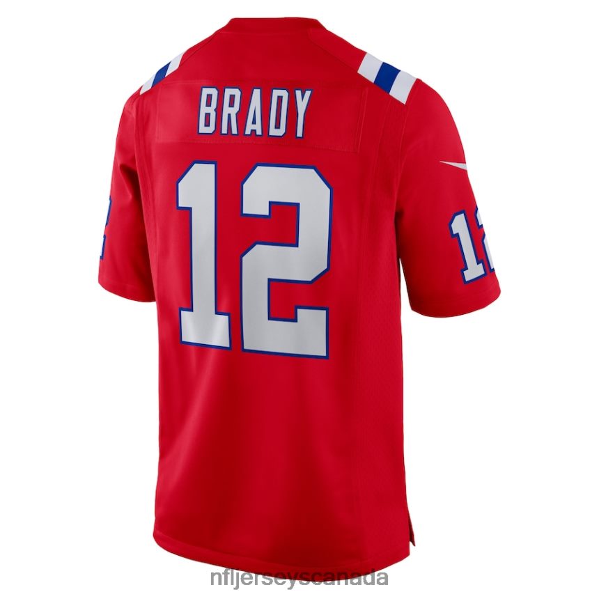 Men New England Patriots Tom Brady Nike Red Retired Game Jersey Clothing NFL TBXFR6323