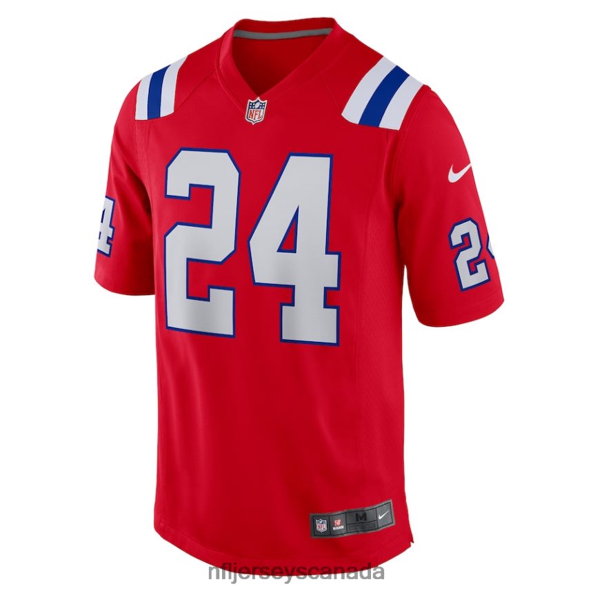 Men New England Patriots Ty Law Nike Red Retired Player Alternate Game Jersey Clothing NFL TBXFR66715