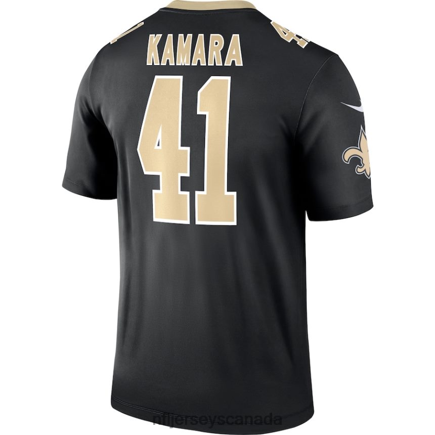 Men New Orleans Saints Alvin Kamara Nike Black Legend Jersey Clothing NFL TBXFR62740
