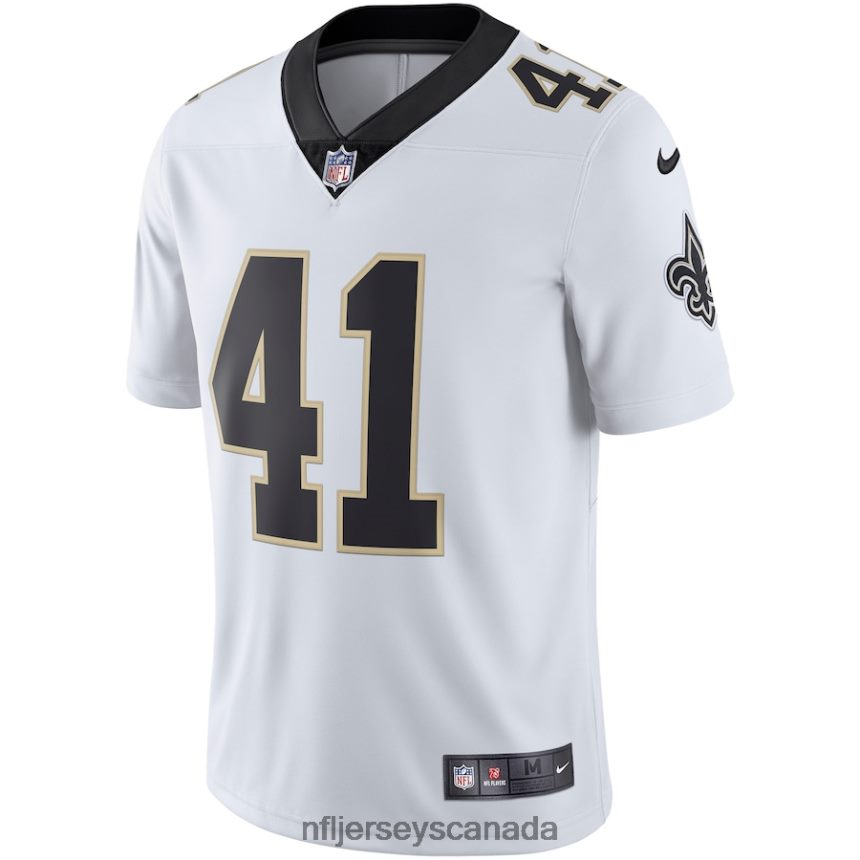 Men New Orleans Saints Alvin Kamara Nike White Vapor Untouchable Limited Jersey Clothing NFL TBXFR61299