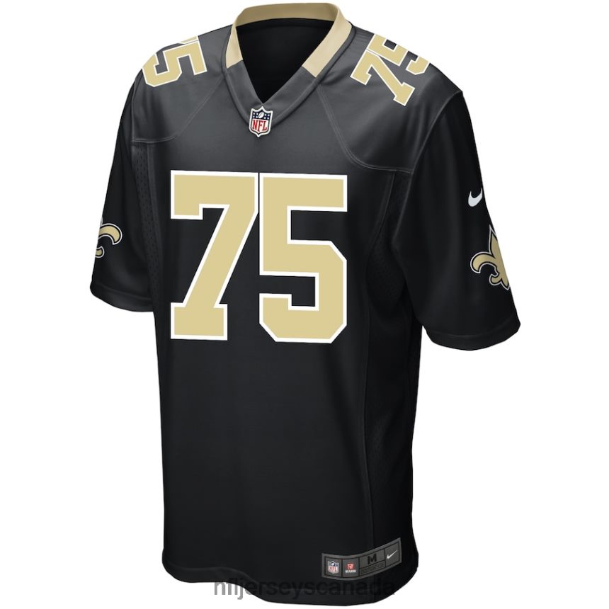 Men New Orleans Saints Andrus Peat Nike Black Game Player Jersey Clothing NFL TBXFR64096