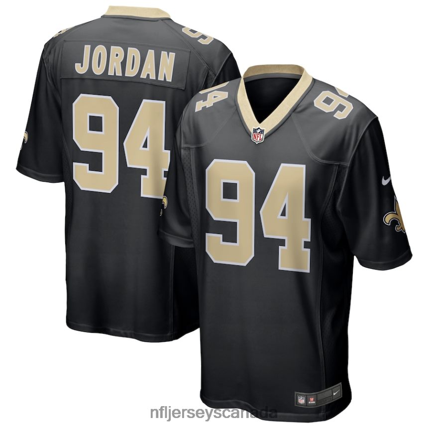 Men New Orleans Saints Cameron Jordan Nike Black Game Jersey Clothing NFL TBXFR6664