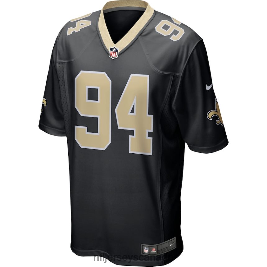 Men New Orleans Saints Cameron Jordan Nike Black Game Player Jersey Clothing NFL TBXFR63782