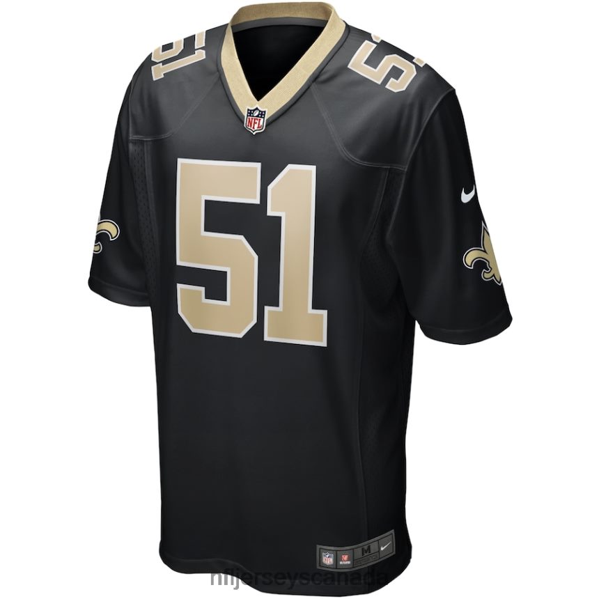 Men New Orleans Saints Cesar Ruiz Nike Black Game Jersey Clothing NFL TBXFR63783