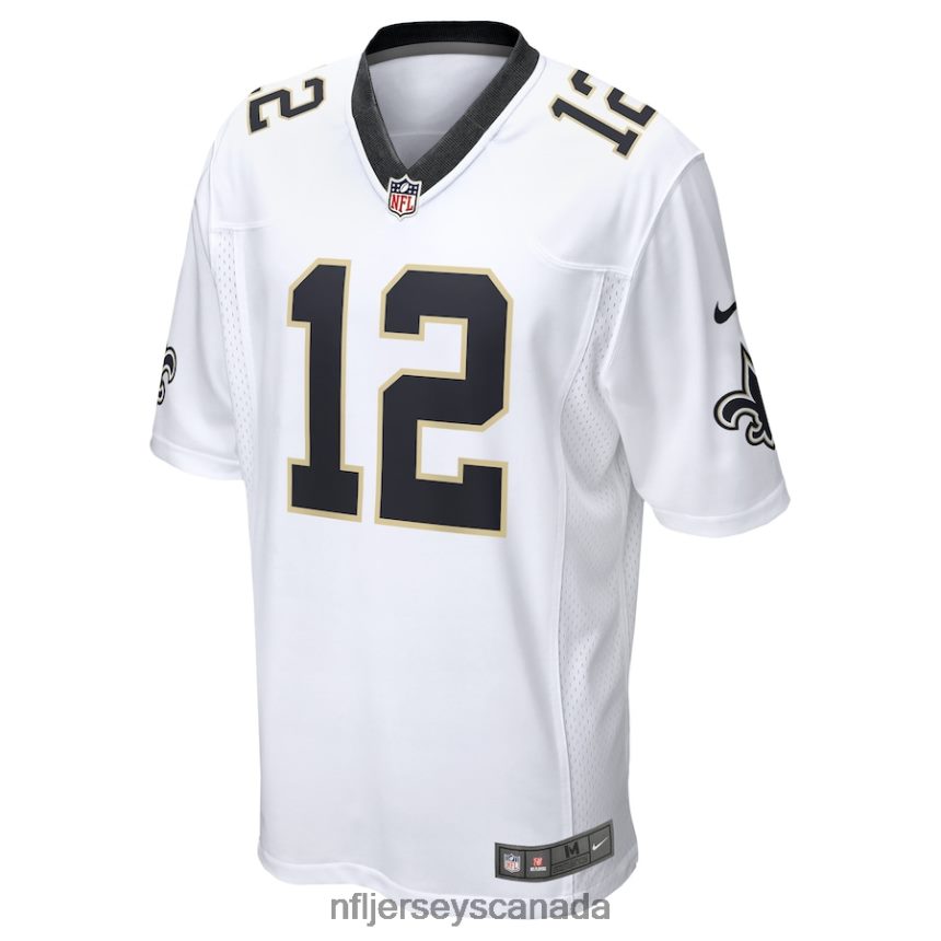 Men New Orleans Saints Chris Olave Nike White Game Player Jersey Clothing NFL TBXFR6360