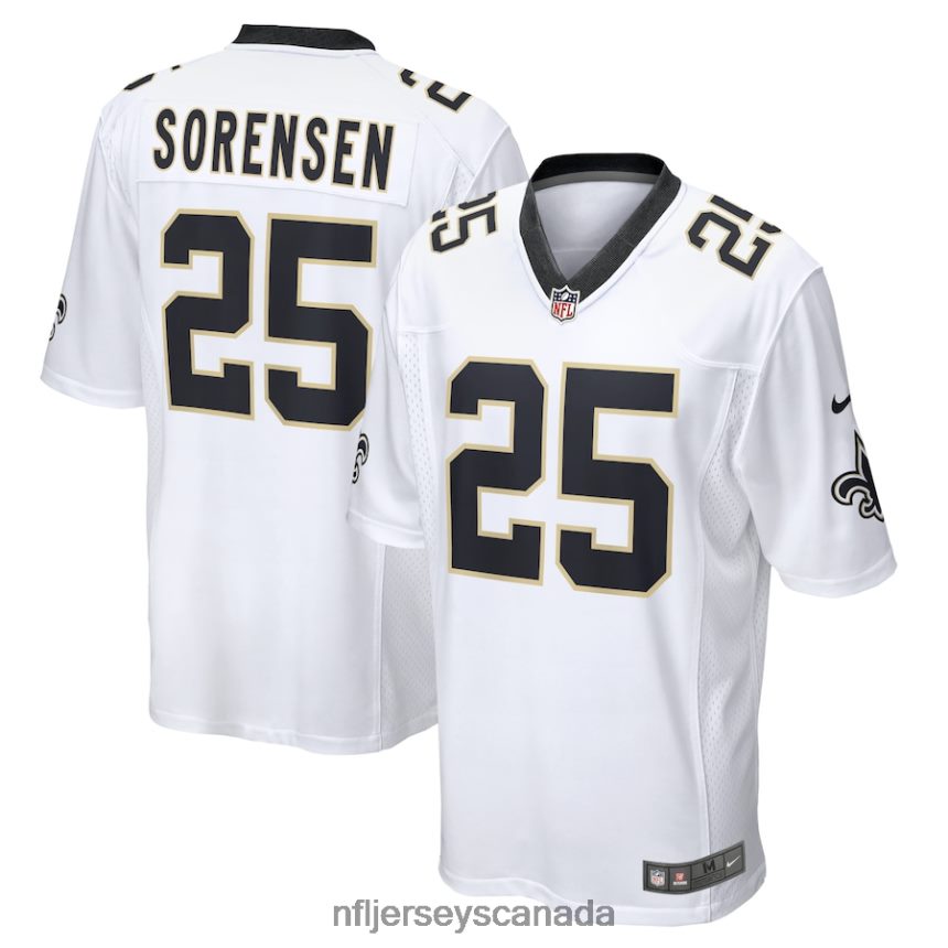 Men New Orleans Saints Daniel Sorensen Nike White Player Game Jersey Clothing NFL TBXFR64924