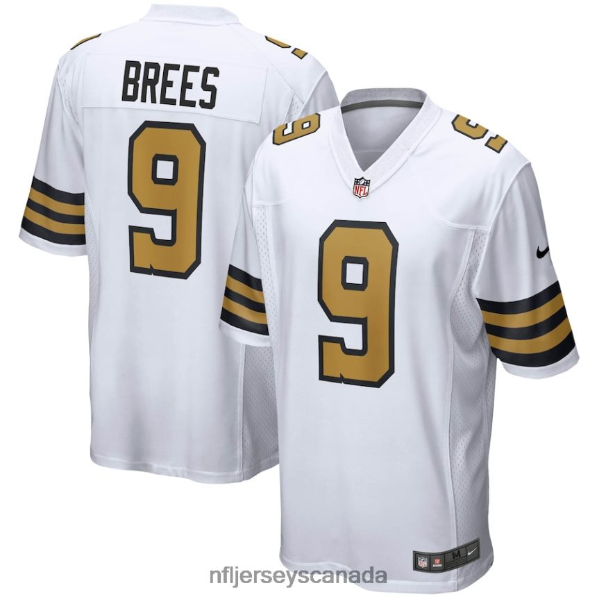 Men New Orleans Saints Drew Brees Nike White Alternate Game Jersey Clothing NFL TBXFR62620