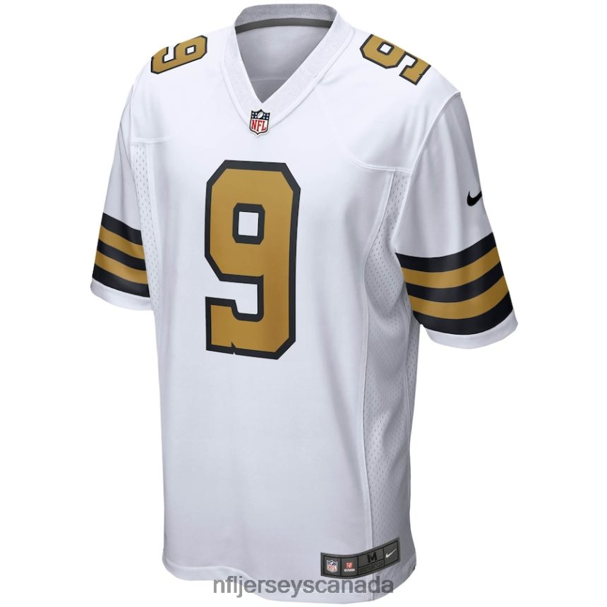 Men New Orleans Saints Drew Brees Nike White Alternate Game Jersey Clothing NFL TBXFR62620
