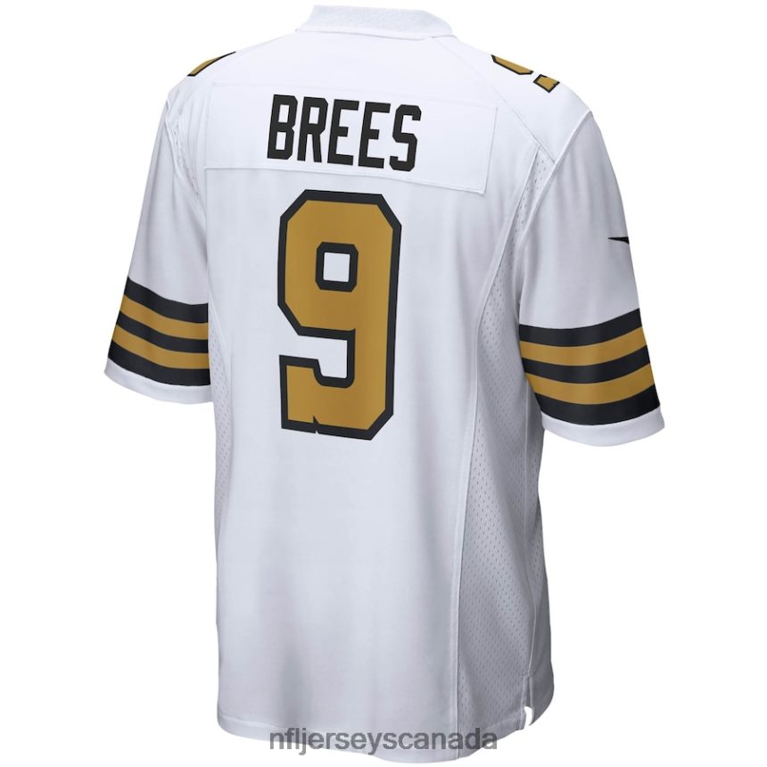 Men New Orleans Saints Drew Brees Nike White Alternate Game Jersey Clothing NFL TBXFR62620