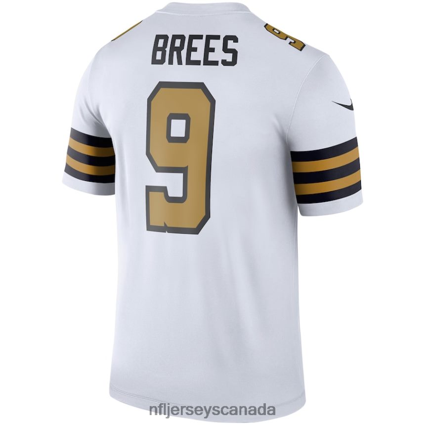 Men New Orleans Saints Drew Brees Nike White Color Rush Legend Jersey Clothing NFL TBXFR61314