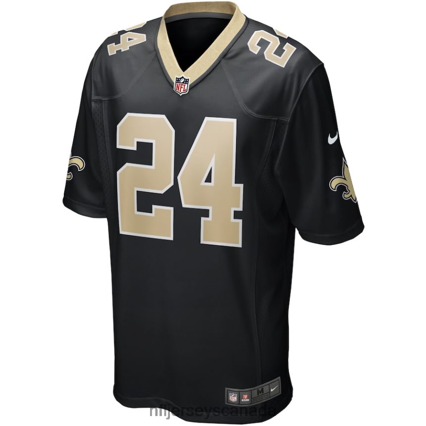 Men New Orleans Saints Dwayne Washington Nike Black Game Player Jersey Clothing NFL TBXFR63372