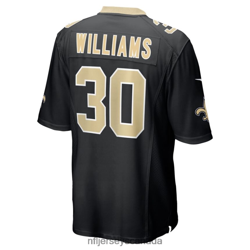 Men New Orleans Saints Jamaal Williams Nike Black Game Player Jersey Clothing NFL TBXFR6637