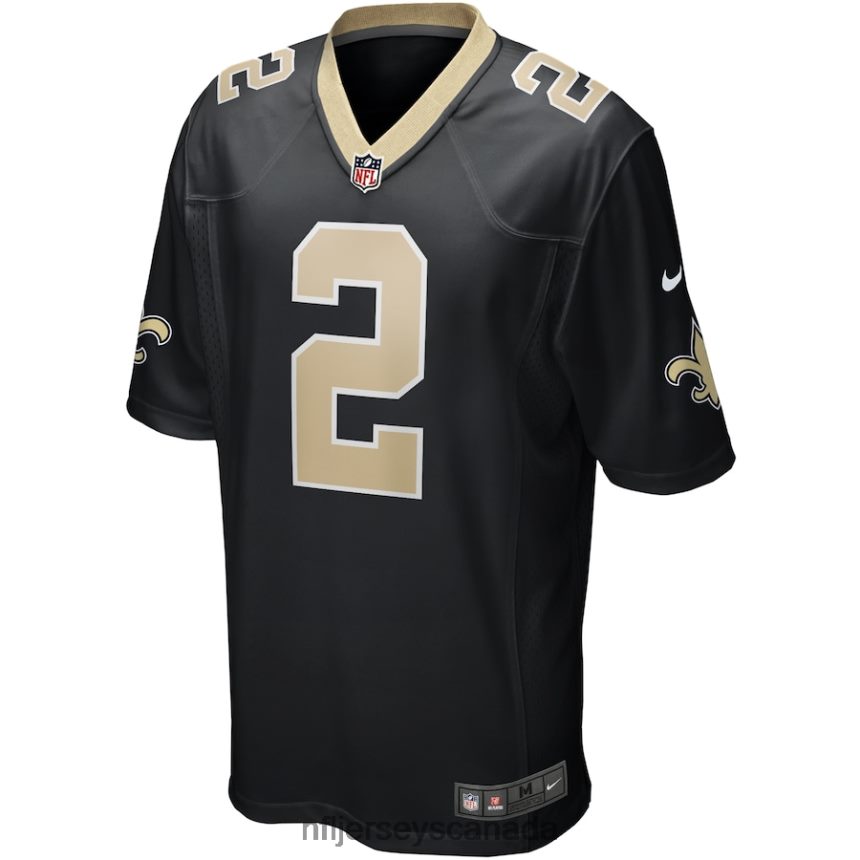 Men New Orleans Saints Jameis Winston Nike Black Game Jersey Clothing NFL TBXFR62107