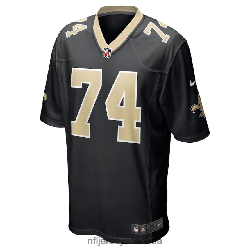 Men New Orleans Saints James Hurst Nike Black Game Jersey Clothing NFL TBXFR65534