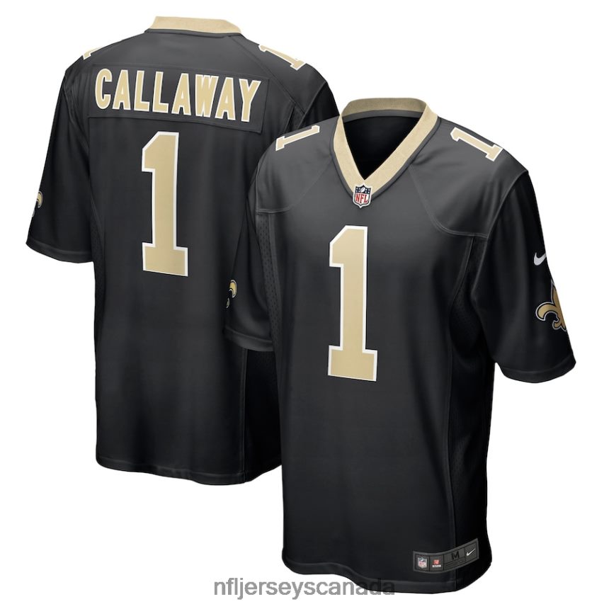 Men New Orleans Saints Marquez Callaway Nike Black Game Jersey Clothing NFL TBXFR61579