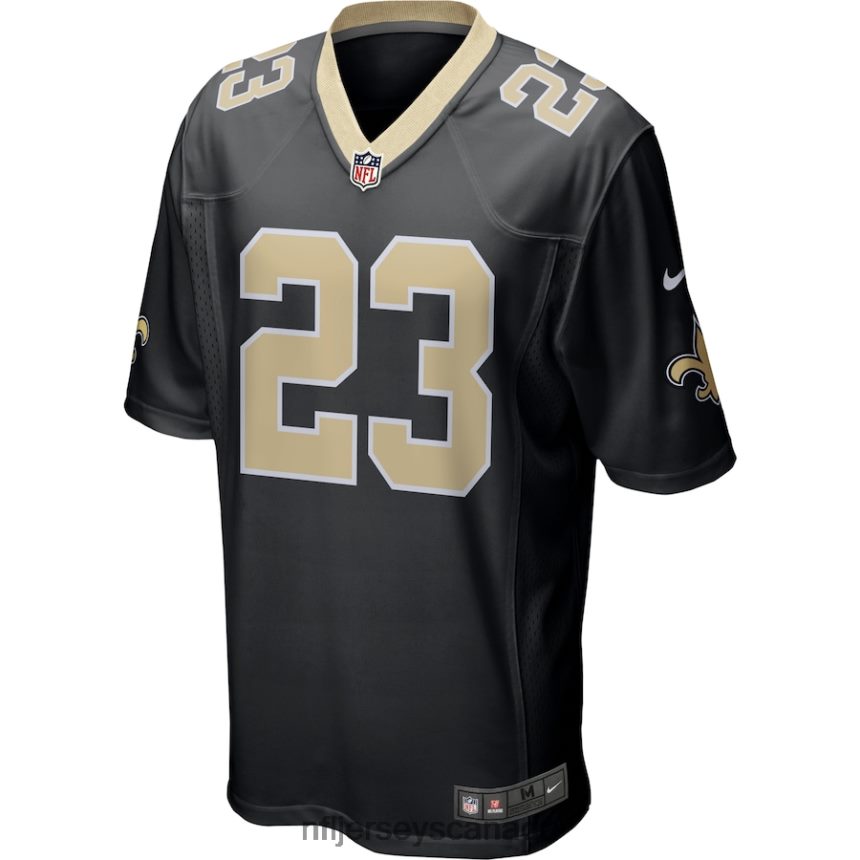 Men New Orleans Saints Marshon Lattimore Nike Black Game Jersey Clothing NFL TBXFR6909