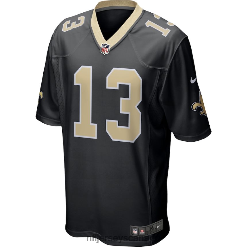 Men New Orleans Saints Michael Thomas Nike Black Game Jersey Clothing NFL TBXFR61851