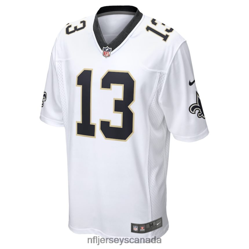 Men New Orleans Saints Michael Thomas Nike White Team Game Player Jersey Clothing NFL TBXFR62237