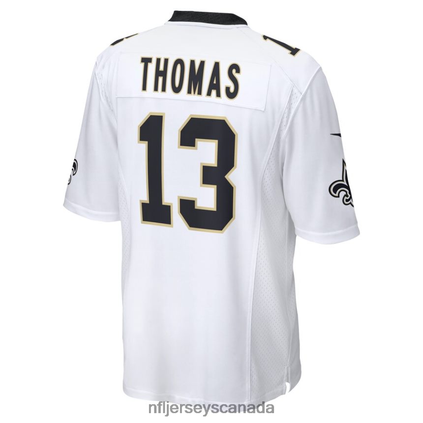 Men New Orleans Saints Michael Thomas Nike White Team Game Player Jersey Clothing NFL TBXFR62237